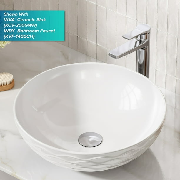 Kraus Bathroom Sink Pop Up Drain With Extended Thread In Chrome Com - Spring Loaded Bathroom Sink Stopper Kraus Bathroom Sink Pop Up Drain With Extended Thread In Chrome Com - Spring Loaded Bathroom Sink Stopper