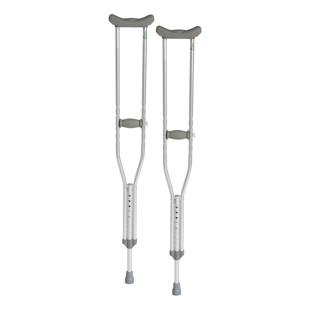 Hugo Lightweight Adjustable Aluminum Crutches, Adult