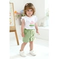 thumbnail image 2 of Tiny Cutey Baby Girl Clothes Outfits Toddler Summer Sleeveless T-Shirt Shorts 2pcs Set for 2-3T, 2 of 6