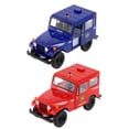thumbnail image 1 of KiNSMART 1971 Jeep DJ-5B Police & Fire Edition 2set 1:26 Scale 5 Inch Die Cast Metal Model Toy Car, 1 of 5