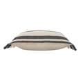 thumbnail image 5 of LR Home Gray Double Striped Lumbar Pillow with Fringe, 5 of 9