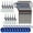 Blue, variant on JubileeYarn Unicorn Scissors Heavy Duty Sewing Set - 2 Scissors, Blue Measuring Tape - 10 Pack