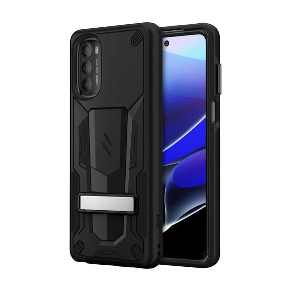 ZIZO TRANSFORM Series for moto g STYLUS 5G (2022) Case - Rugged Dual-layer Protection with Kickstand - Black