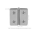 thumbnail image 2 of PENIKOKO 2pcs Hinge Stainless Steel Square For Cabinet Hardware Furniture Assembly, 2 of 7