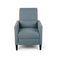 thumbnail image 3 of Noble House Blue Pale Standard Contemporary Fabric Push Back Recliner, 3 of 7