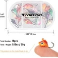 thumbnail image 5 of THKFISH Ice Fishing Lures Ice Fishing Jigs Ice Fishing Gear Hard Fishing Lures and Jigs Walleye Ice Fishing Kit Crappie Panfish Pike Jigs,18/20/50PCS, 5 of 8