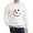 White, variant on - Snowman Face Sweater - Crew Neck Sweatshirt