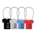 thumbnail image 1 of Candados de combinación de 3 dígitos, paquete de 4 candados de casillero con diseño en forma de ropa, candado con contraseña multicolor para gimnasio, escuela, 1 of 5