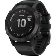 Garmin 010-02158-01 Fnix 6 Multisport GPS Watch (Pro Edition, Black with Black Band)