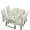 Vintage Plant Leaf, variant on TSOVTHRID Vintage Plant Leaf Print 5 Pcs Tablecloth Chair Covers Set, Rectangle Table Cloth Washable Seat Protector with Elastic Bottom for Kitchen Banquet Party Decor