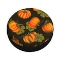 thumbnail image 3 of Gaeub Orange Pumpkin 14-17in Tire Cover, Spare Tire Cover, for Camper Caravan, Trailer, Car, Truck, SUV, Jeep - 14 inch, 3 of 9