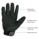 thumbnail image 4 of Guantes de moto para hombre Dedo completo Moto Racing Motor Ciclismo Motocross, 4 of 8