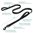 thumbnail image 2 of Reflective Dog Leash 6Ft Long,Traffic Padded Two Handle ,Double Handles Lead for Training Control - Handle Leashes for Large Dogs or Medium Dogs, 2 of 8