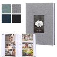 thumbnail image 1 of Linen Cover Album 6-inch Interleaf Type Photo Storage Album 200/300pcs Writable Collection of Children Growth Photos, 1 of 5
