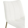 thumbnail image 4 of Meridian Furniture Isla Off White Vegan Leather Dining Chair (Set of 2), 4 of 8