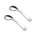 thumbnail image 2 of 2Pcs Baby Spoon Baby Eating Learning Spoon Infant Feeding Tool Practice Spoon Silver, 2 of 8