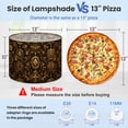 thumbnail image 2 of Linen Drum Lampshades Golden Steampunk Gear Ornate Flourishes Dark 13"x13"x10" Light Shade for Table Lamps Floor Lamp Shades Lampshade Replacement Assembly Required, 2 of 8
