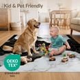 thumbnail image 4 of ODIKA 8'x10' Ultra-Soft Area Rug, Contemporary Abstract Inkblot Motif Cascade Smalltan None Washable, Bare feet friendly, Silk-Touch for Bedroom, Under Sectional, 4 of 7