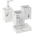 thumbnail image 1 of Accesorios de baño Sweet Home Collection Plaza, juego de 4 piezas, 1 of 3