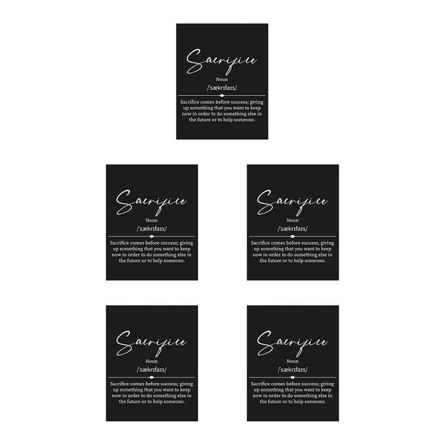 Cateissary Pósteres de letras en blanco y negro, arte de pared inspirador, pintura para el hogar, empresario inspirador, oficina, habitación, Type2 NO2