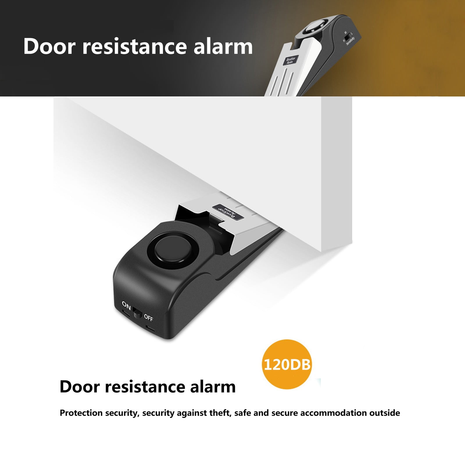 Wmkox8yii Hotel Door Burglar Alarm, Door Alarm, Door Plug Alarm, Home Door Stop Alarm, Protect Personal And Property Safety