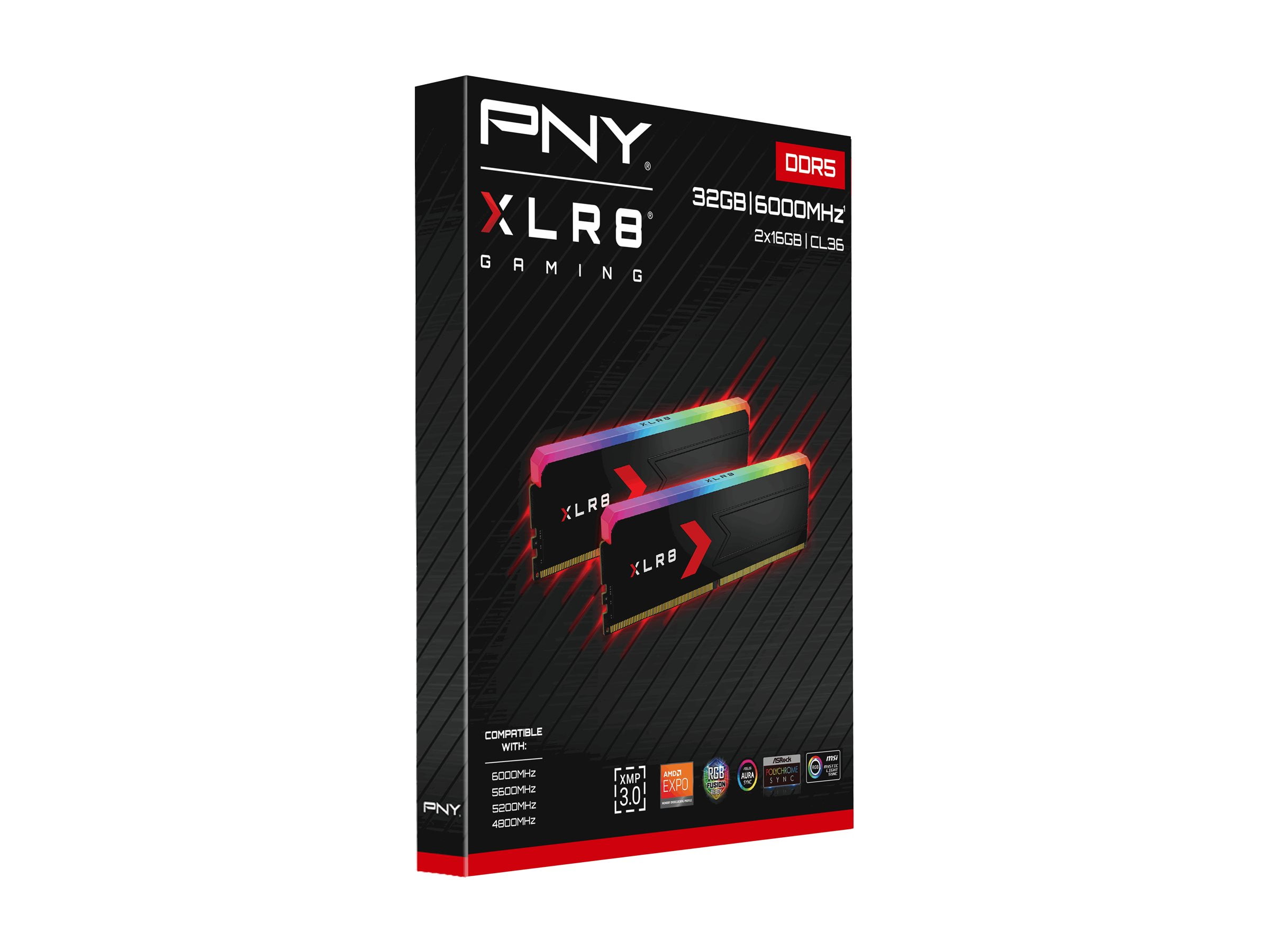 最終 PNY XLR8 GAMING 32GB DDR5 6000MHz メモリ PNY 32GB(2x16GB