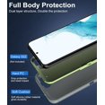 thumbnail image 3 of for Samsung Galaxy S22 Case, Dust-Proof Port Cover, Full Body Durable Silicone Rubber Phone Case for Samsung Galaxy S22 5G, Green/Grey, 3 of 14