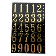 Hy-Ko 2 Vinyl Black and Gold Self-Adhesive Number & Symbol Kit, 0-9 Included