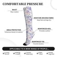thumbnail image 2 of Sikiie Lavender Flowers 1 Pairs Compression Socks for Men and Women 15-20 mmHg Running Support Socks, 2 of 7