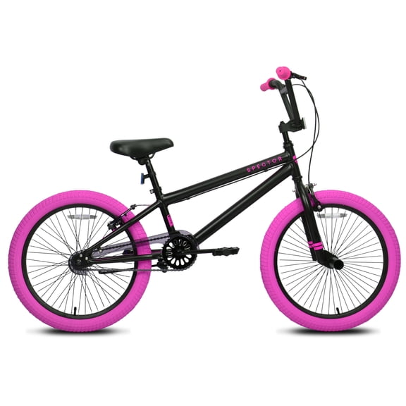 20" Kent Spector Bicycle, Fits Rider 4'2" - 5', Black/Pink, Child/Tween/Teen, Unisex