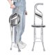 thumbnail image 4 of Taburete plegable con forma de bastón para caminar, de acero inoxidable, para personas mayores, con cuatro patas engrosadas (negro), 4 of 15