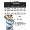 thumbnail image 6 of jinghuiyue Womens V Neck Sweater Long Sleeve Polo Striped Pullover Sweater Casual Knitted Loose Fall Tops L, 6 of 6