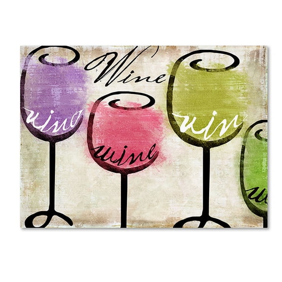 Trademark Fine Art "Wine Tasting III" Canvas Art by Color Bakery