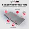 thumbnail image 2 of Titan Ramps 6' Aluminum One Piece Wheelchair Entry Ramp, 850 Pound Capacity, 2 of 12