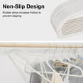 thumbnail image 7 of VECELO 50 Pack Heavy Duty Plastic Hangers, 360º Swivel Hook Coat Hangers, Non-Slip, Space-Saving, White, 7 of 7