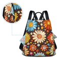 thumbnail image 5 of FORMRS Women's Travel Backpack Purse Anti-Theft Hidden Pockets Casual Shoulder Bag, Blooming Flowers, 5 of 7
