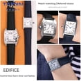thumbnail image 4 of Correas de nailon para reloj Cartier Key Must Tank para hombre y mujer, pulsera London Solo de piel de vaca de 16 mm, 18 mm y 20 mm, color negro y azul, 4 of 5