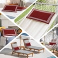 thumbnail image 6 of Red Geometric Small Pillow Covers, Country Farm Traditional Chinese Tile Soft Breathable Throw Pillow Cases with Invisible Zipper, Decorative Pillowcase Pillows Protectors for Sofa Bed Chair 12"x20", 6 of 9