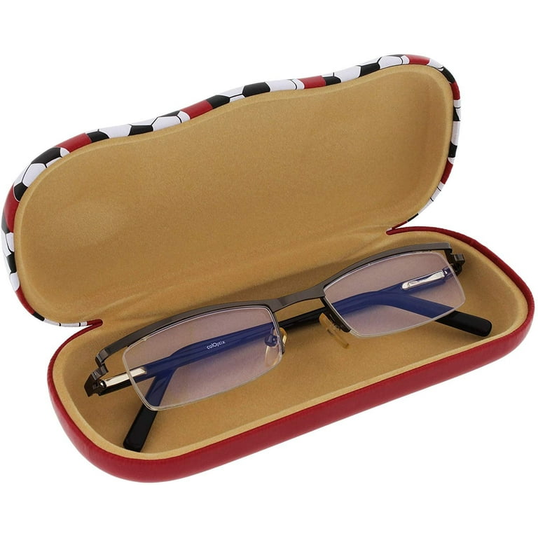Sports Themed Hard Shell Eyeglass Case For Boys And Girls Soccer