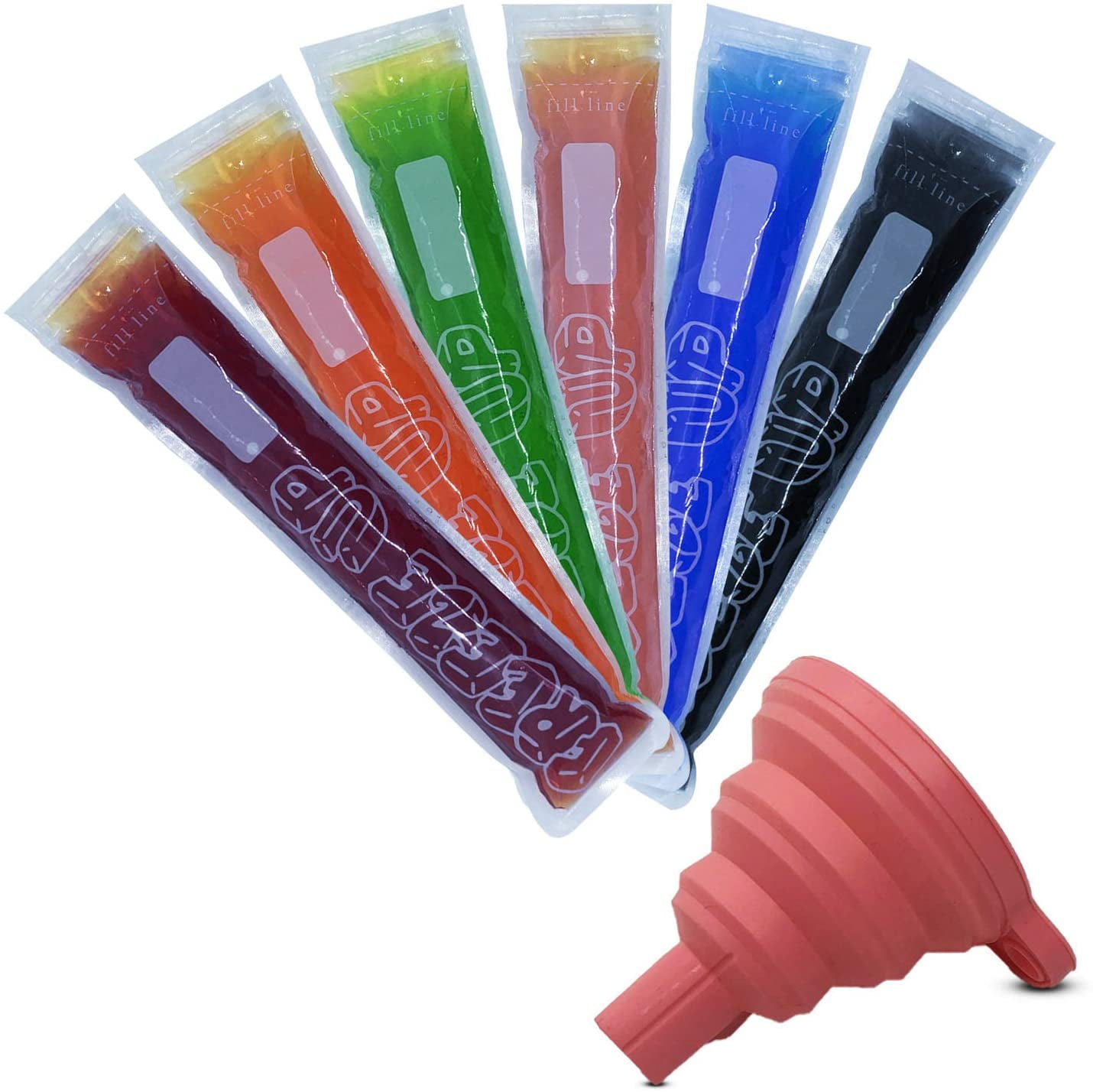 100 Disposable Ice Popsicle Mold Ziptop photo