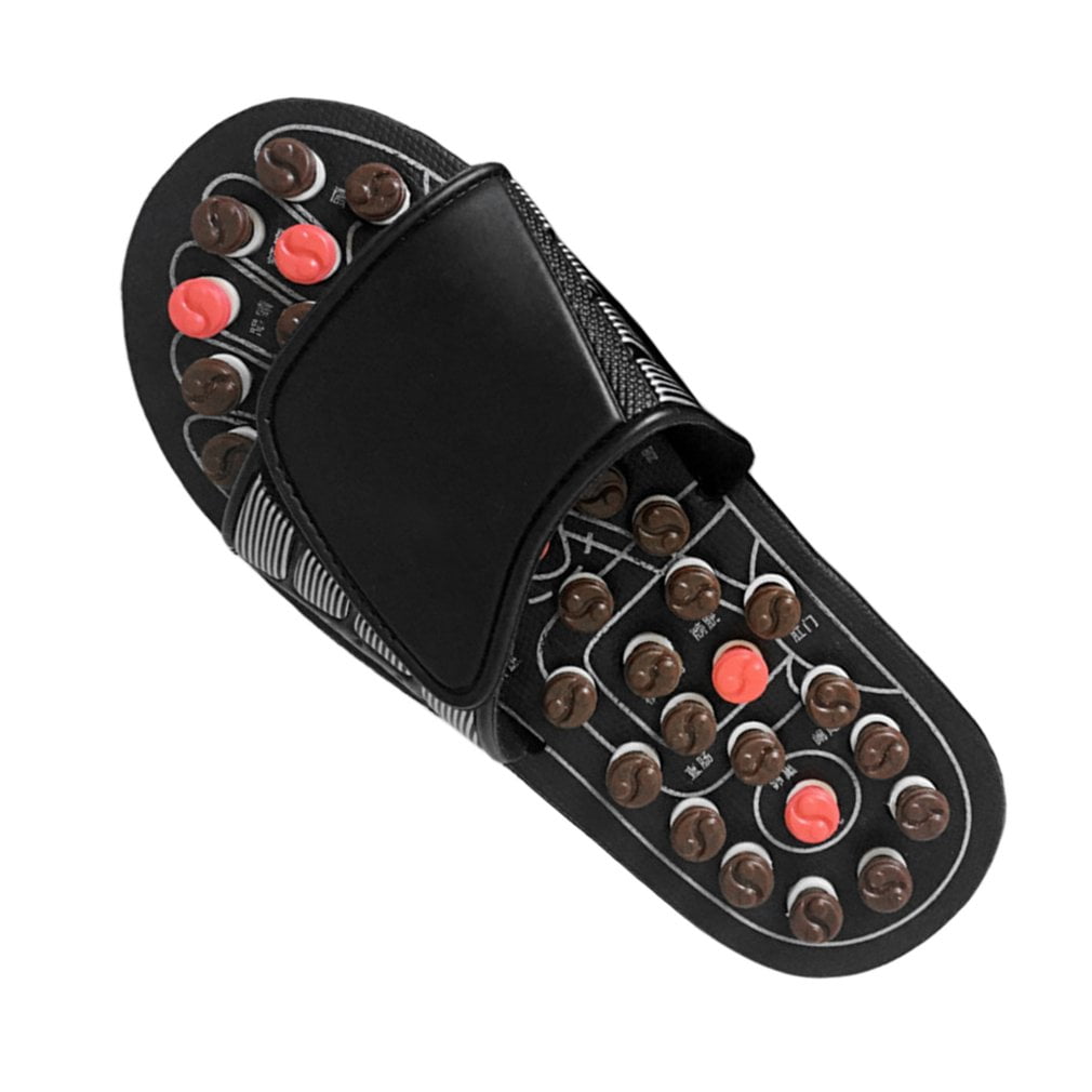 Foot Massage Slippers Reflexology Massage Sandals Pebble Stone Massage