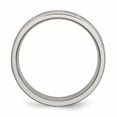thumbnail image 2 of Titanium Polished and satin Roman Numerals 6mm-Satin and-Polished Band Ring Size 11.5 - Band Style Ring for Women and Me, 2 of 6