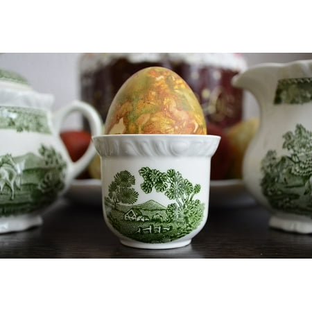 - LAMINATED POSTER English Tableware Traditional Porcelain Green Egg Poster Print 24 x 36