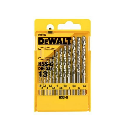 DEWALT - HSS-G Jobber Drill Bit Set, 13 Piece