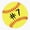1pcs, variant on Softball Player Number Seven Sports Sticker