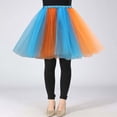 thumbnail image 2 of And Plaid Skirt Toddler Womens Button Pencil Skirt Pleated Tennis Dark Asymmetrical Ruffle Mini Womens Pleated Mini Women's Flowy Mesh Tutu For Casual Performance Play Blue S, 2 of 5