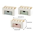thumbnail image 1 of serony Makeup Organizer Wristwatch Storage Box with Drawer Nail Polish Case Exquisite Case Desktop Sundries Container Cosmetics Brush Holder for Dorm Light green, 1 of 9