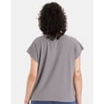 thumbnail image 3 of Alternative B06712356 Women Earthleisure Modal Triblend Muscle T-Shirt, Nickel - Extra Large, 3 of 5
