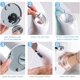 thumbnail image 5 of Dispensador de jabón automático sin contacto, dispensador de jabón de 400 ml con sensor manos libres impermeable IPX6, para baño, hotel, cocina, inodoro (plata) JM, 5 of 5
