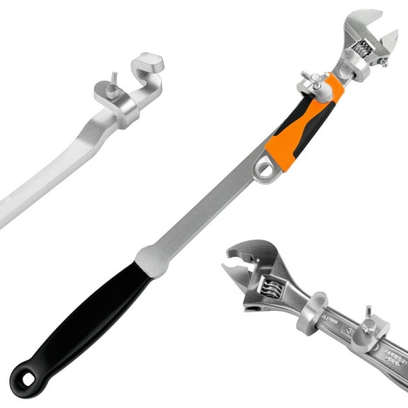 Wrench Extender Tool Bar 15inch Cr V Steel Long Wrench Extension Tool Universal Spanner Torque Amplifier Device for Mechanics DIYers